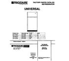Universal/Multiflex (Frigidaire) MRT18CNBW1 refrigerator diagram
