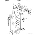 Universal/Multiflex (Frigidaire) MRT18CNBZ1 cabinet w/fan assembly diagram