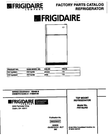 Top mount refrigerator