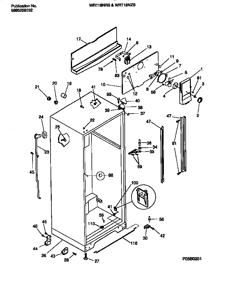 Cabinet w/fan assembly