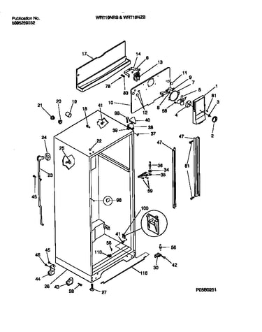 Cabinet w/fan assembly