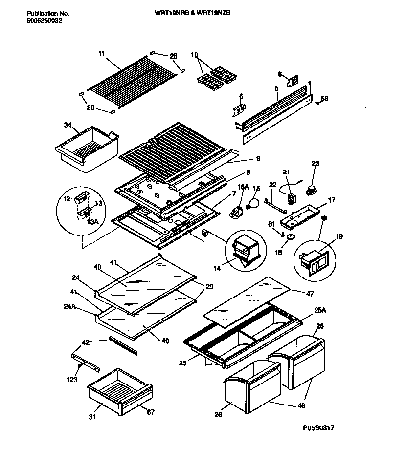 Shelves, controls, divider, mullion