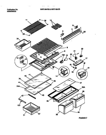 Shelves, controls, divider, mullion