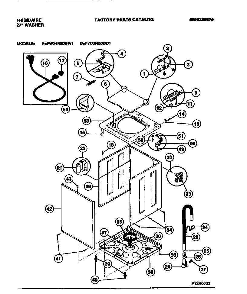 CABINET, TOP PANEL, BASE