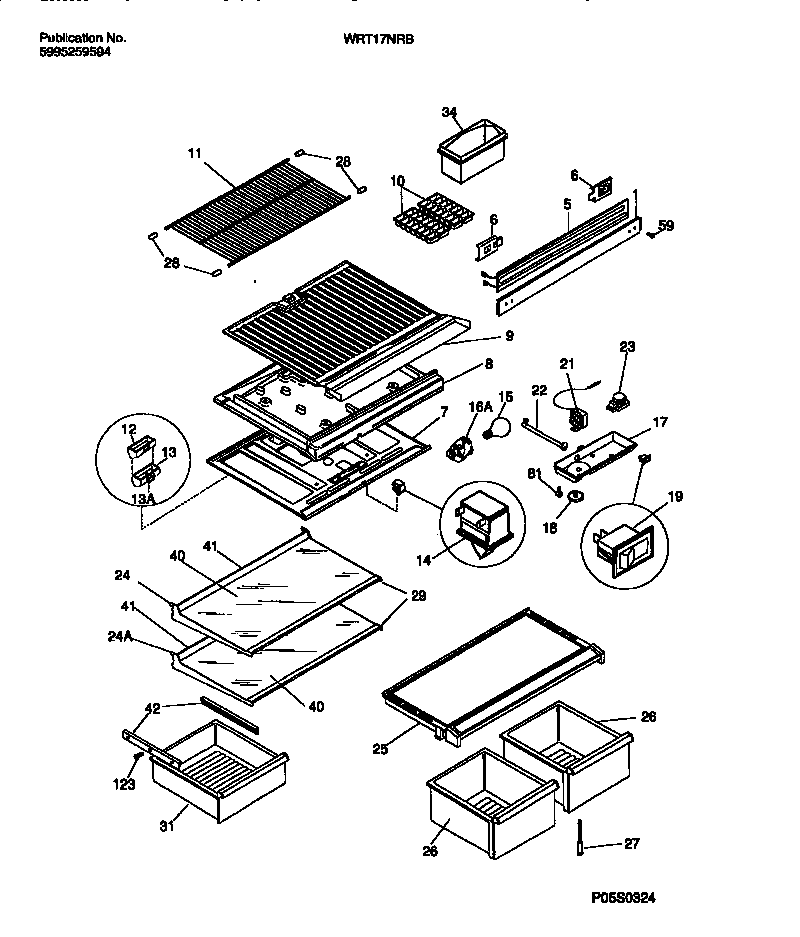 Shelves, controls, divider, mullion