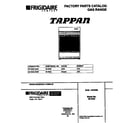 Tappan 30-2552-00-02 cover sheet diagram