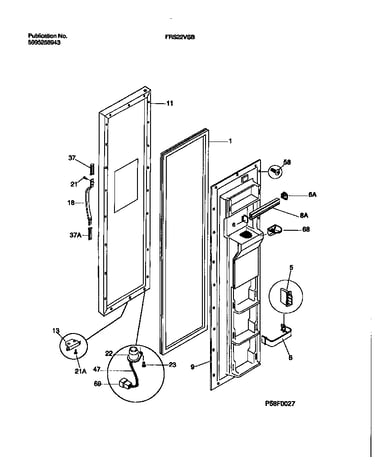 Freezer door section