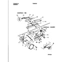 Frigidaire FRS22VSBW0 controls, damper, fan section diagram