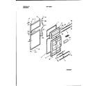White-Westinghouse WRT19GRBD2 door section diagram