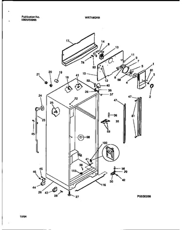 Cabinet w/fan assy
