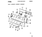 Frigidaire WA4900AWW3 console & controls diagram