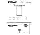 White-Westinghouse WRT13CGBY1 top mount refrigerator diagram