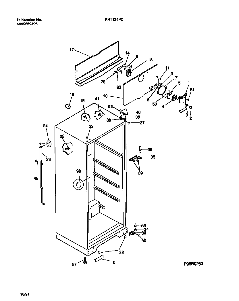 CABINET W/FAN ASSEMBLY