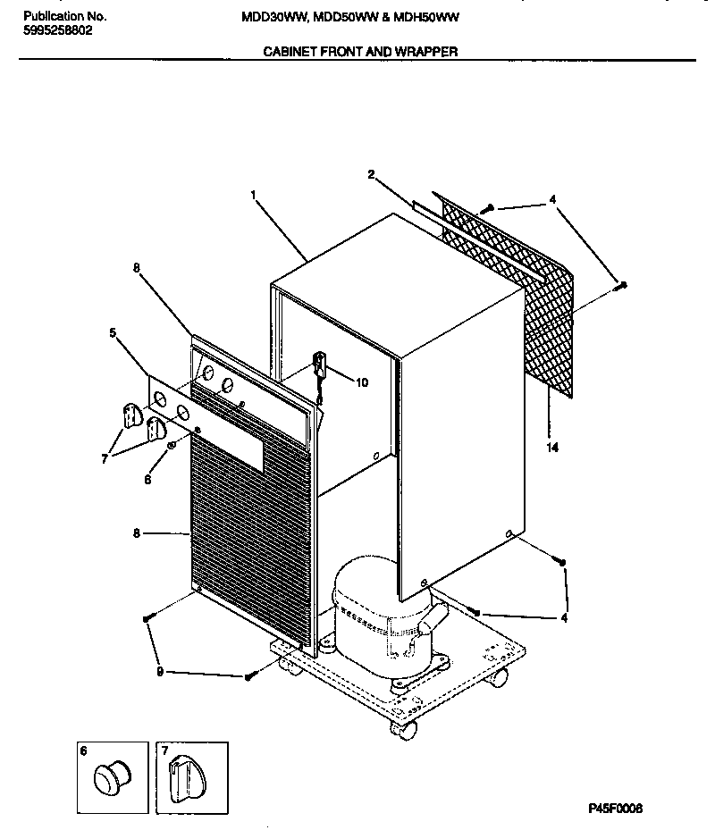 Cabinet front and wrapper
