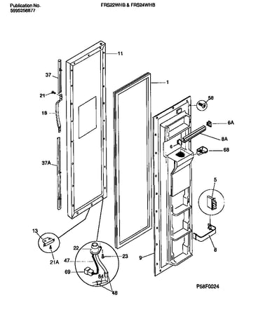 Freezer door section