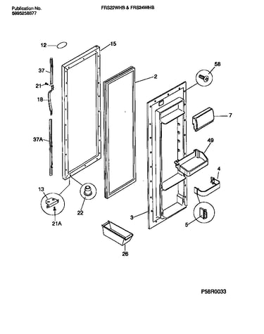 Refrigerator door section