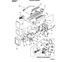 Frigidaire FRS22WHBD0 ice maker components diagram