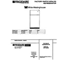 White-Westinghouse WRT18QRBD1 top mount refrigerator diagram