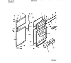 White-Westinghouse WRT18QRBD1 door section diagram