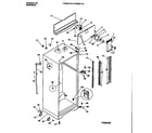 Frigidaire FPGC21TAW3 cabinet w/fan assembly diagram