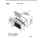 Gibson GAS258W2A1 cabinet front and wrapper diagram