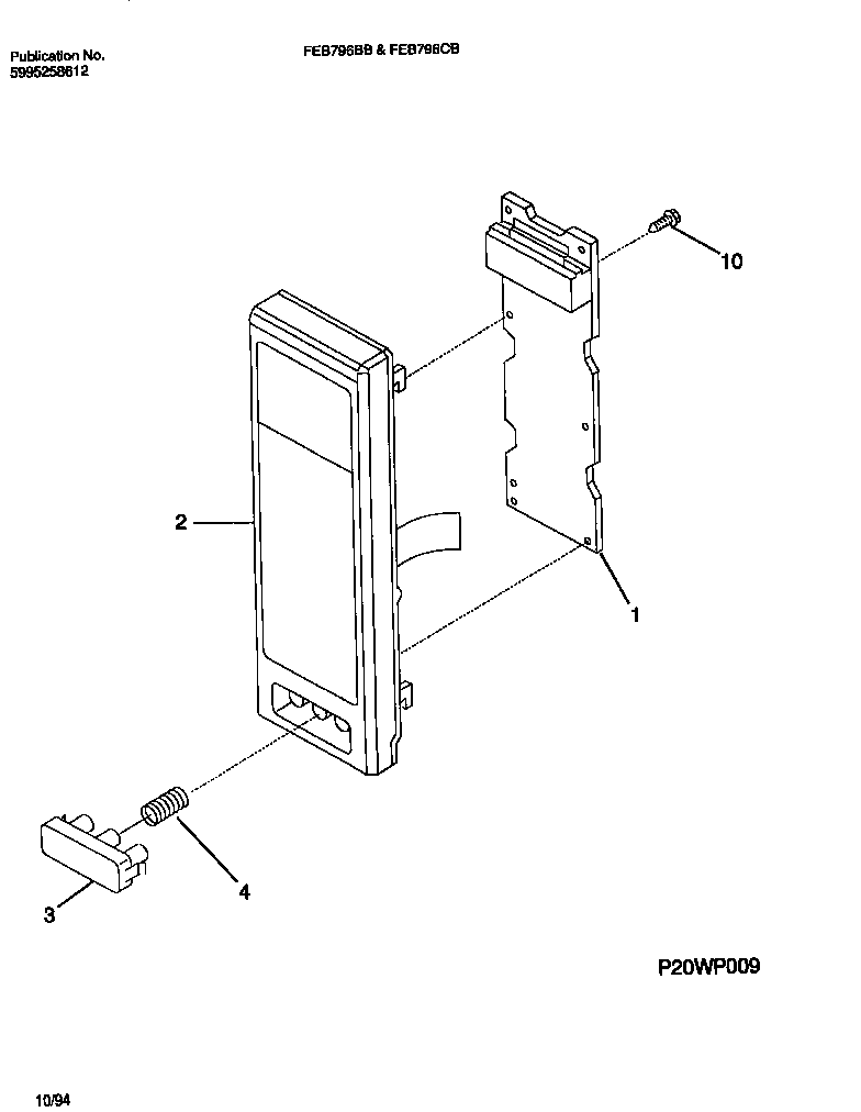 Microwave control panel