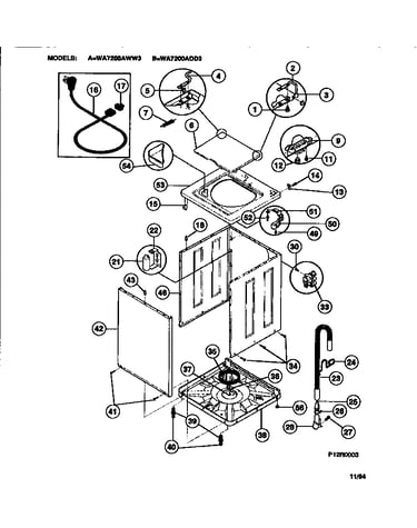 Cabinet, top panel, base