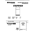Tappan TRT21PNBW1 top mount refrigerator diagram