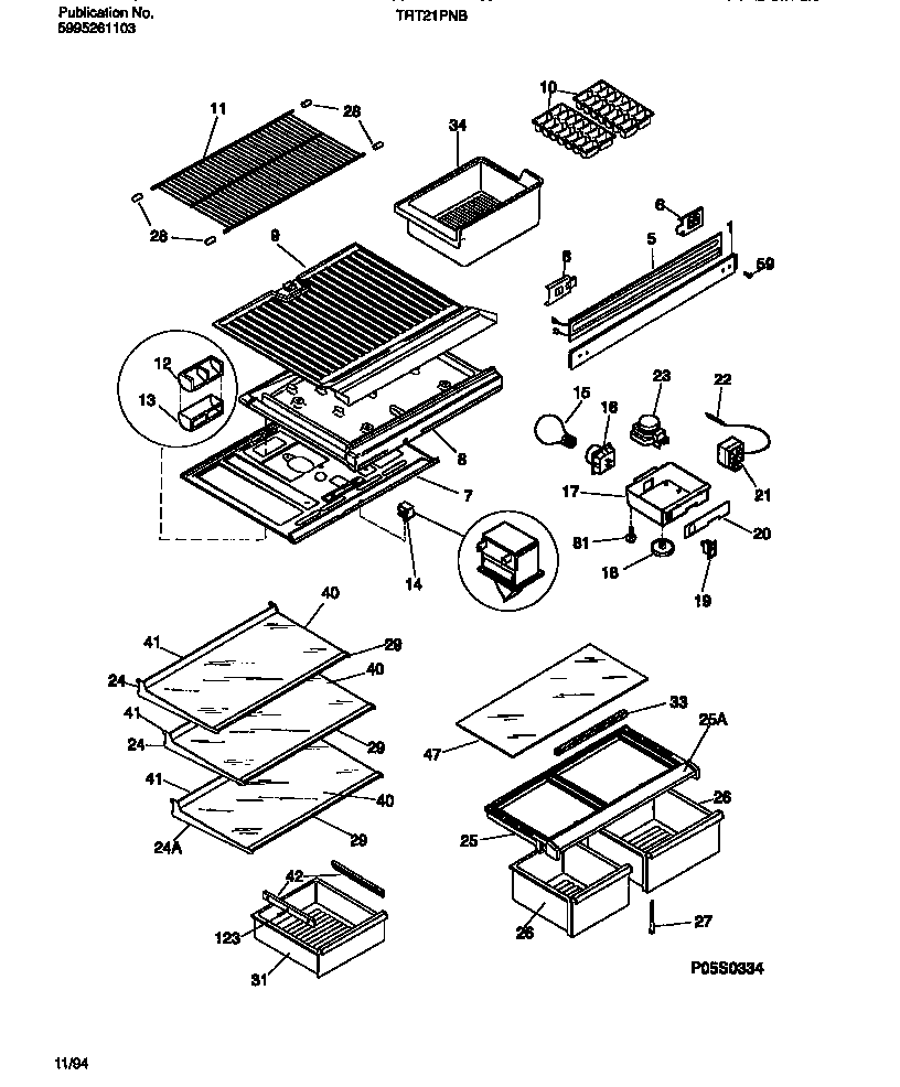 Shelves, controls, divider, mullion