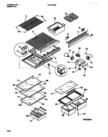 Shelves, controls, divider, mullion