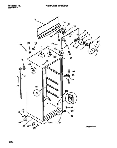 Cabinet w/fan assembly
