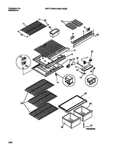 Shelves, controls, divider, mullion
