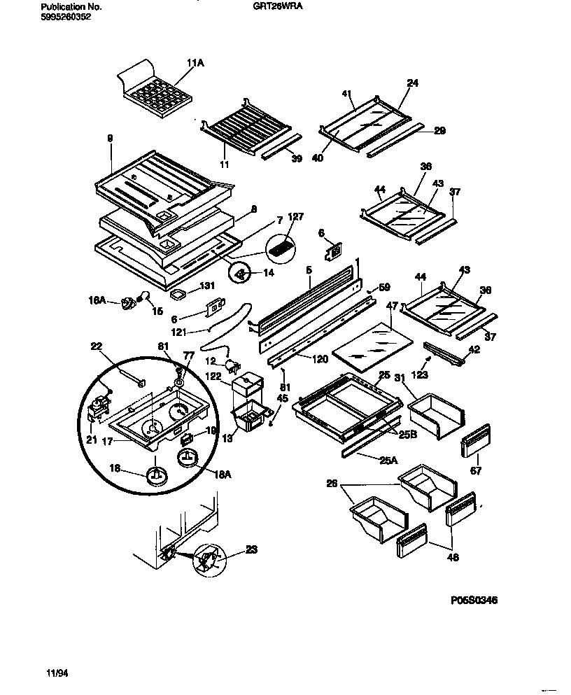 Shelves, controls, divider, mullion