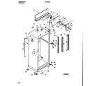 Frigidaire FRT18PZBD1 cabinet w/fan assembly diagram