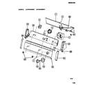 Frigidaire FWX433RBT1 console & controls diagram
