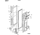 Frigidaire FRS26XRAD1 freezer door section diagram