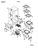 Shelves, water tank, 3 door mullion
