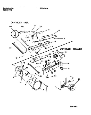 Controls, damper, fan section