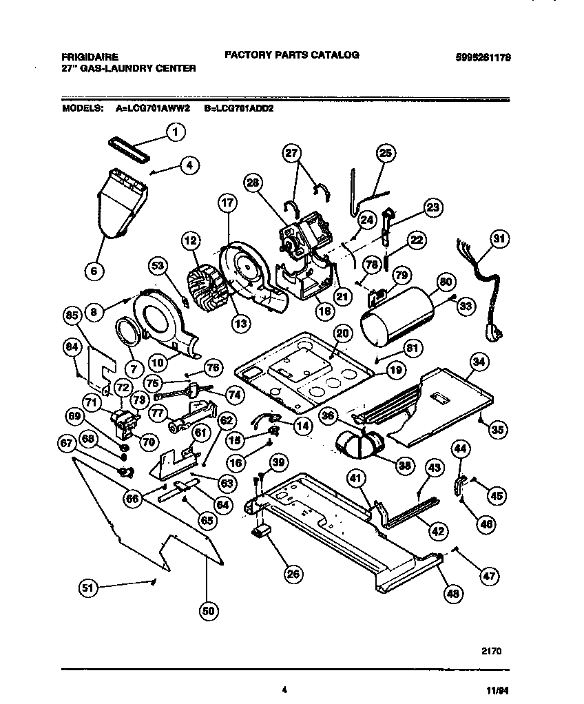 Dryer - motor, blower, belt