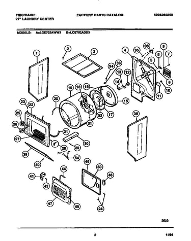 Dryer - cabinet, drum, heater