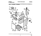 Frigidaire LCE702AWW3 washer - cabinet, top panel, base diagram