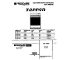 Tappan 30-2251-23-05 cover sheet diagram