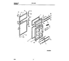 White-Westinghouse WRT21GRBW1 door section diagram