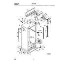 White-Westinghouse WRT21GRBD1 cabinet w/ fan assembly diagram