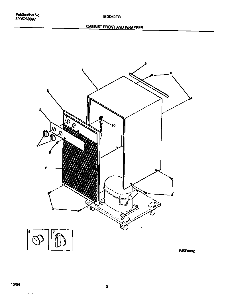 Cabinet front and wrapper