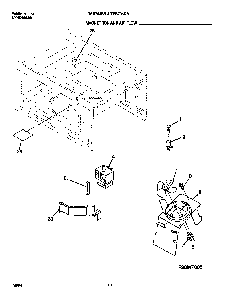Magnetron and air flow