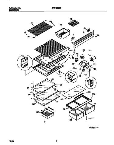 Shelves, controls, divider, mullion