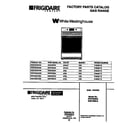 White-Westinghouse WGF350SAWB cover sheet diagram