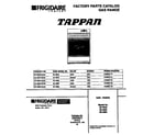Tappan 30-4942-00-04 cover sheet diagram