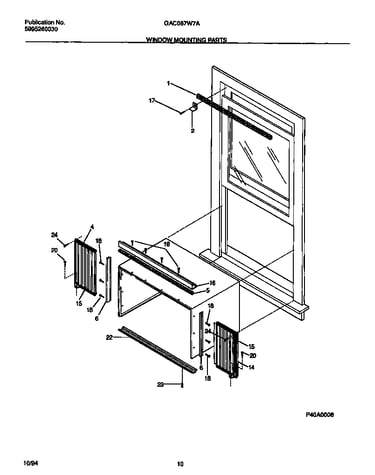 Window mounting parts